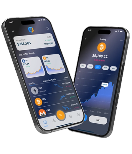 Switch Evex crypto Mobile Trading App
